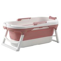 Banheira Spa Ofurô Dobrável Max Infantil Adulto Grande - Rosa