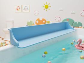 Banheira Splash Guard Cushore PlayPad 90 cm com bandeja de brinquedos azul Banheira Splash Guard Cushore PlayPad 90 cm com bandeja de brinquedos azul