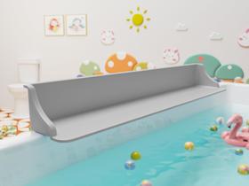 Banheira Splash Guard Cushore PlayPad 90 cm com bandeja de brinquedos cinza Banheira Splash Guard Cushore PlayPad 90 cm com bandeja de brinquedos cinza