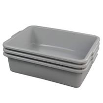 Banheiras de pratos de plástico Gibin Commercial Bus Box/Lavatório 13L 3Pk