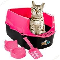 Banheiro Caixa De Areia Para Gatos Sanitário Pet C/ Acessórios