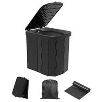 Banheiro de acampamento dobrável portátil Hapoon XL para adultos preto Banheiro de acampamento dobrável portátil Hapoon XL para adultos preto