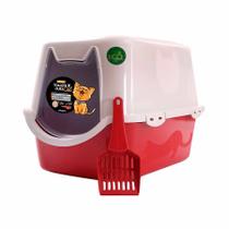 Banheiro DuraPets Toalete Vermelho para Gatos Banheiro DuraPets Toalete Vermelho para Gatos
