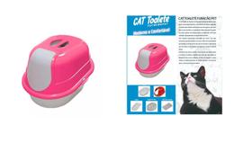 Banheiro Furacão Pet Cat Toalete Rosa para Gatos