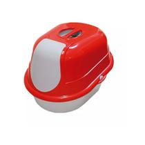 Banheiro Furacão Pet Cat Toalete Vermelho para Gatos