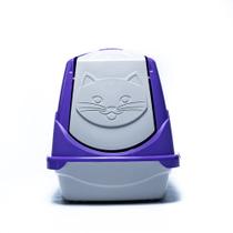 Banheiro Gatos Caixa De Areia Fechada Cat Toalete C Filtro Lilas