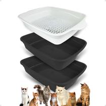 Banheiro inteligente para gatos Brinqpet Azul