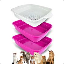 Banheiro inteligente para gatos Brinqpet Azul
