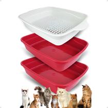 Banheiro inteligente para gatos Brinqpet Azul