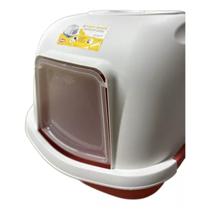 Banheiro Luxo Para Gatos Gigante Super Queen Vermelho Banheiro Luxo Para Gatos Gigante Super Queen Vermelho