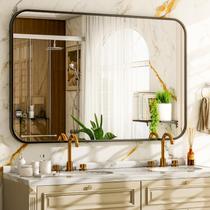 Banheiro Mirror Easly 66x97cm, redondo, retangular, preto Banheiro Mirror Easly 66x97cm, redondo, retangular, preto