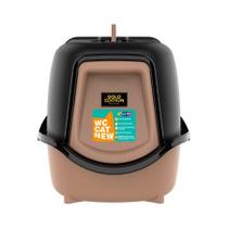 Banheiro Plast Pet Cat New Gold Preto para Gatos
