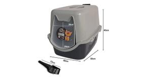 Banheiro Sanitário para Gatos Durapets Preto