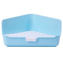 Banheiro Triangular Grande Para Coelho Mundo Roedor - AZUL