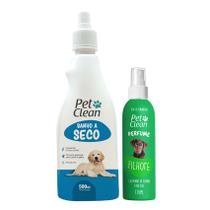 Banho a Seco Cachorro + Perfume para Cães e Gatos - Pet Clean