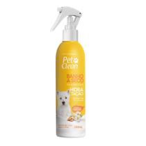 Banho A Seco Hidratação Spray Cães Gatos Cheirinho De Camomila E Amêndoas Pet Clean 240ml