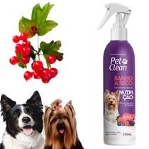 Banho a Seco Nutrição Pet Clean 240ml Caes Gatos Seguro