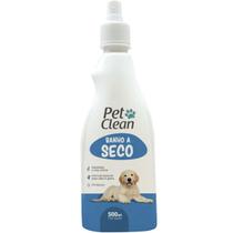 Banho a Seco para Cachorros Cães Gatos Líquido Limpeza Higienizador Pet Clean 500 ML