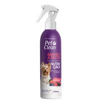Banho A Seco Para Cães E Gatos - Nutrição Cheirinho De Frutas Vermelhas Pet Clean 240ml