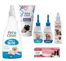 Banho A Seco Para Gatos + Kit Cuidado + Kit Bucal - Pet Clean