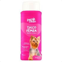 Banho A Seco Talco Fêmea Neutraliza Odores 100g Pet Clean