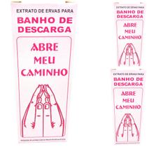 Banho Abre Meu Caminho Espiritual Amor Limpeza Lar Proteção Umbanda Descarrego Forte Casa Kit 3 Und