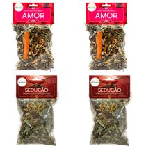 Banho Amor Sedução Atrair Paixão Encanto Atração Abrir Caminhos Umbanda Próprio Perfeito Ervas Kit