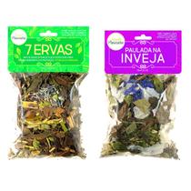 Banho De 7 Ervas Abrir Caminhos Limpeza Paulada na Inveja Quebra Demanda Proteção Espiritual Kit