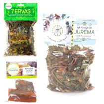 Banho de 7 Ervas Amor Na Força da Jurema Casca de Aroeira Descarrego Limpeza Kit