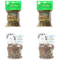 Banho de 7 Ervas da Jurema Limpeza Purificação Desenvolvimento Abertura de Caminhos Proteção Espiritual Kit