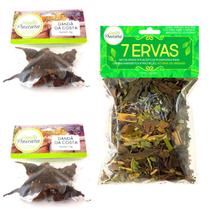 Banho de 7 Ervas Danda da Costa Descarrego Forte Proteção Espiritual Amor Kit