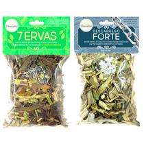 Banho De 7 Ervas Descarrego Forte Completo Proteção Espiritual Limpeza Amor Kit