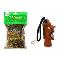 Banho de 7 Ervas Descarrego Forte Limpeza Amor Chaveiro Carranca Proteção Espiritual Patuá Kit Banho de 7 Ervas Descarrego Forte Limpeza Amor Chaveiro Carranca Proteção Espiritual Patuá Kit