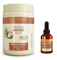 Banho De Creme 1 Kg Bio Extratus Umectante + Óleo Coco 40 ml