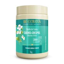 Banho de creme cachos e crespos 1kg - bio extratus