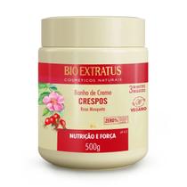 Banho de Creme Crespos Bio Extratus Rosa Mosqueta Força 500g