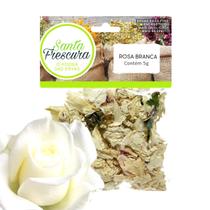 Banho de Ervas Rosa Branca Flores Desidratada Decoração Amor