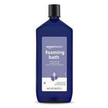 Banho de espuma Amazon Basics com aroma de lavanda de 1 litro com óleo essencial
