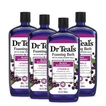 Banho de espuma Dr. Teal's Black Elderberry com vitamina D 1L (x4)