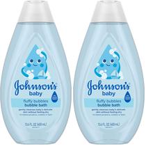 Banho de espuma para bebê Johnson's Fluffy Bubbles 400 ml - 2 unidades