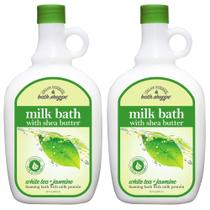 Banho de leite espumante Village Naturals, chá branco e jasmim 800 ml