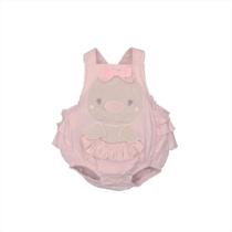Banho De Sol Bebê Menina Suedine Rosa Maite Patinho