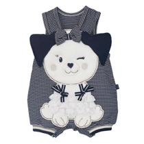 Banho De Sol Bebê Menino Malha Bordado Ursinho Upi Uli Banho De Sol Bebê Menino Malha Bordado Ursinho Upi Uli