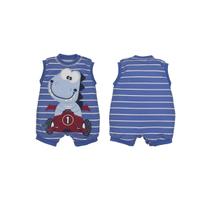 Banho de Sol Body Suedine Ethan Bebê Menino Azul Marinho