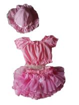 Banho De Sol Bunda Rica Cropped + Calcinha + Chapeu Biquini Banho De Sol Bunda Rica Cropped + Calcinha + Chapeu Biquini