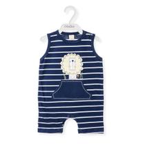 Banho de Sol Curto Bebê Otolina Leão Azul Marinho M-G Banho de Sol Curto Bebê Otolina Leão Azul Marinho M-G