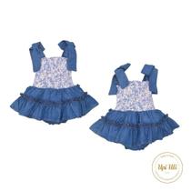 Banho de Sol de Bebê Azul Olivia