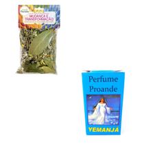 Banho Mudança e Transformação Ansiedade Angustia Perfume Iemanjá Umbanda Kit Banho Mudança e Transformação Ansiedade Angustia Perfume Iemanjá Umbanda Kit