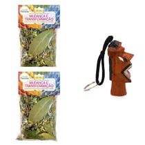 Banho Mudança e Transformação Ansiedade Tristeza Chaveiro Carranca Proteção Kit Banho Mudança e Transformação Ansiedade Tristeza Chaveiro Carranca Proteção Kit