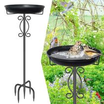 Banho para Pássaros jsyonii 102 cm em Metal para Área Externa com Base Resistente Banho para Pássaros jsyonii 102 cm em Metal para Área Externa com Base Resistente